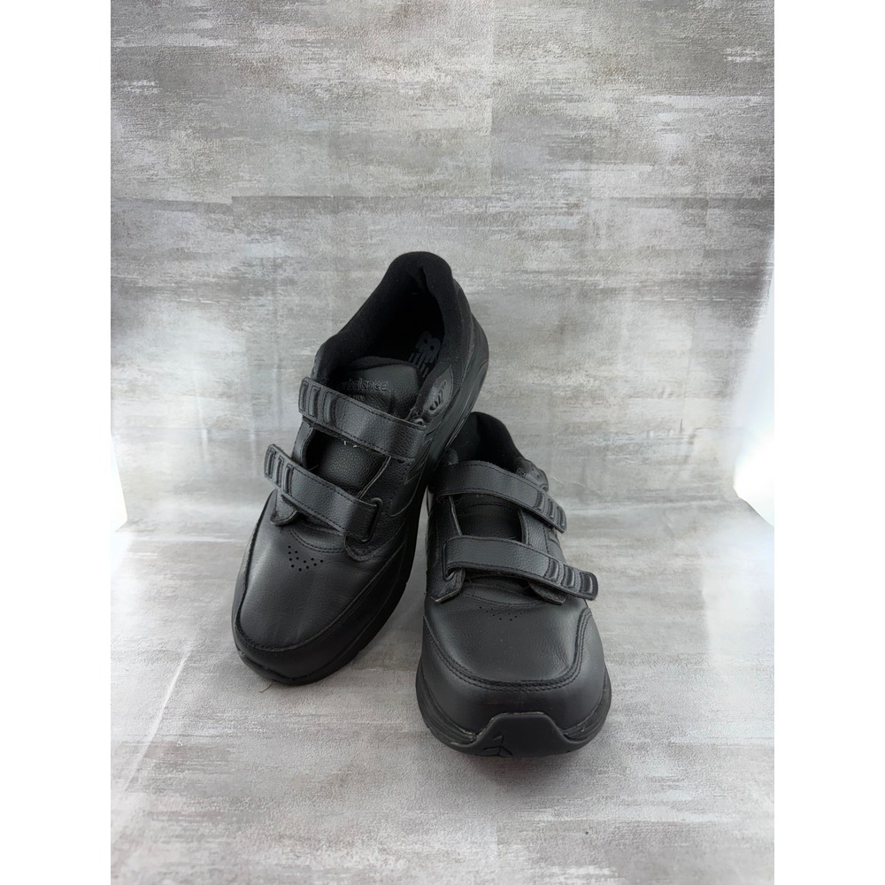 New Balance 928v3 Men Sz 9.5D Walking Shoes Black Leather MW928HB3 Strap Closure